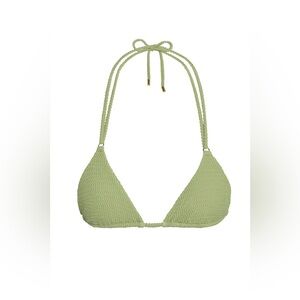 Hanalei Bikini Top in Avocado Crinkle
